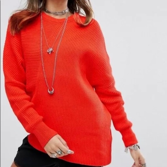 Free People Sweaters - Free People Downtown Asymmetrical Knit Sweater